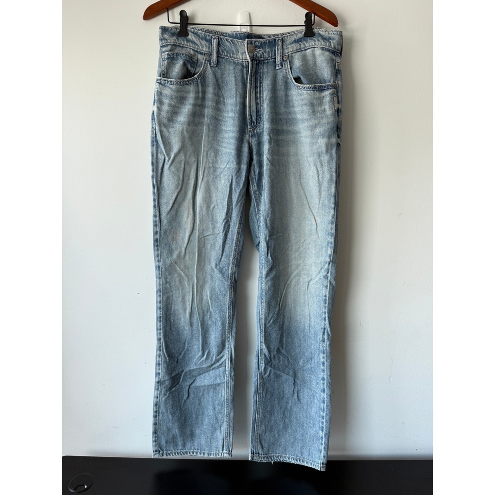Silver Jeans Co Grayson Easy Fit Straight Leg Light Wash Denim Jeans 32x33